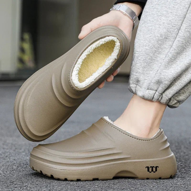 Unisex Winter Clogs with Water-Repellent Upper and Lined Interior