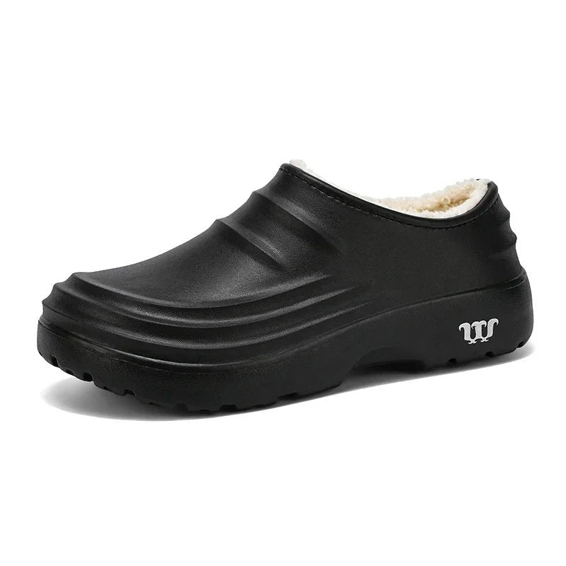 Unisex Winter Clogs with Water-Repellent Upper and Lined Interior
