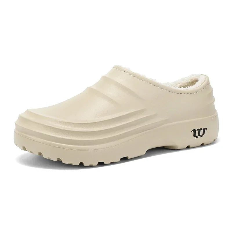 Unisex Winter Clogs with Water-Repellent Upper and Lined Interior